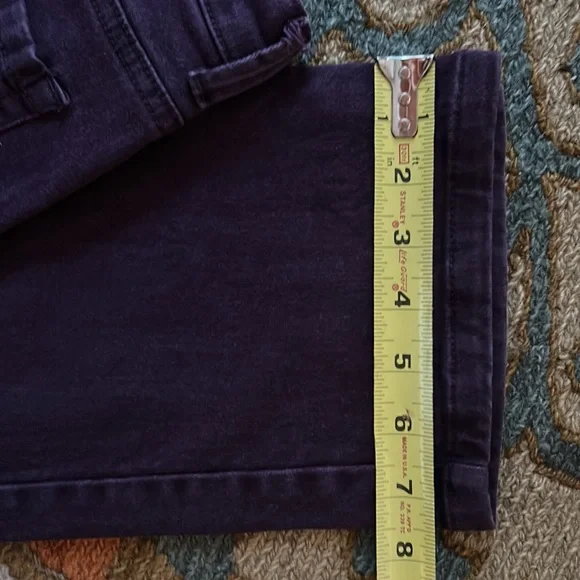Women’s Gloria Vanderbilt, jeans size 12 aubergine color (purple) straight leg - Picture 5 of 5